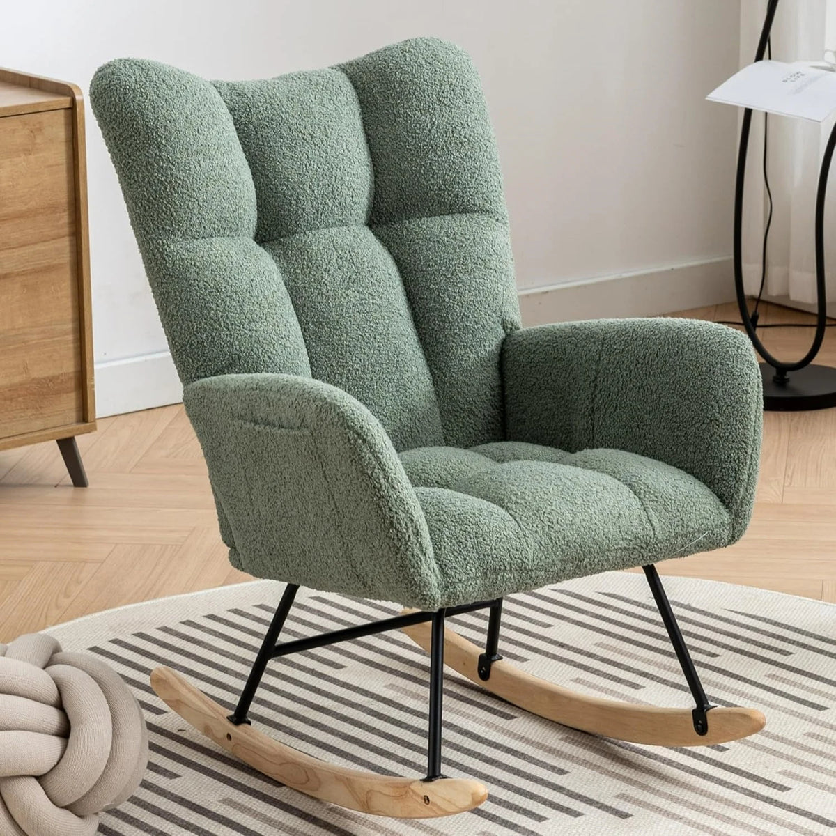 Teddy Boucle Nursery Rocking Chair