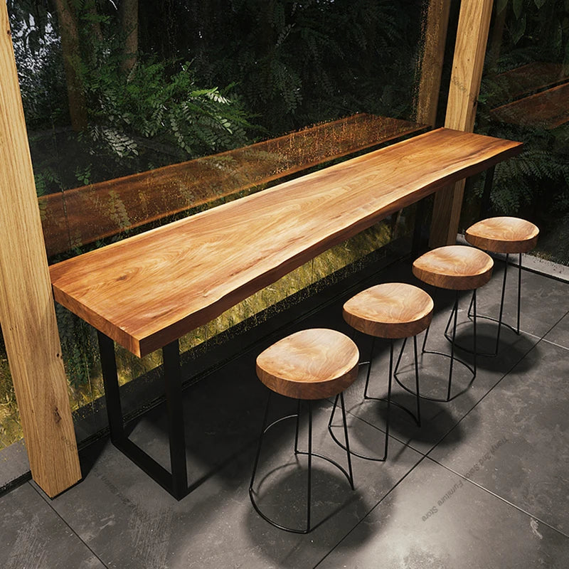 Nordic Solid Wood Wall Bar Table