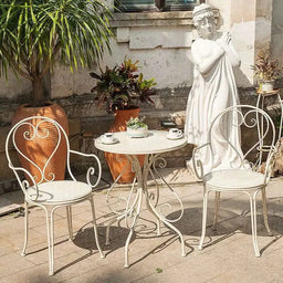 Minimalist Iron Patio Table and Chair Set