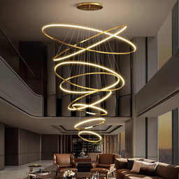Luxury LED Staircase Pendant Light