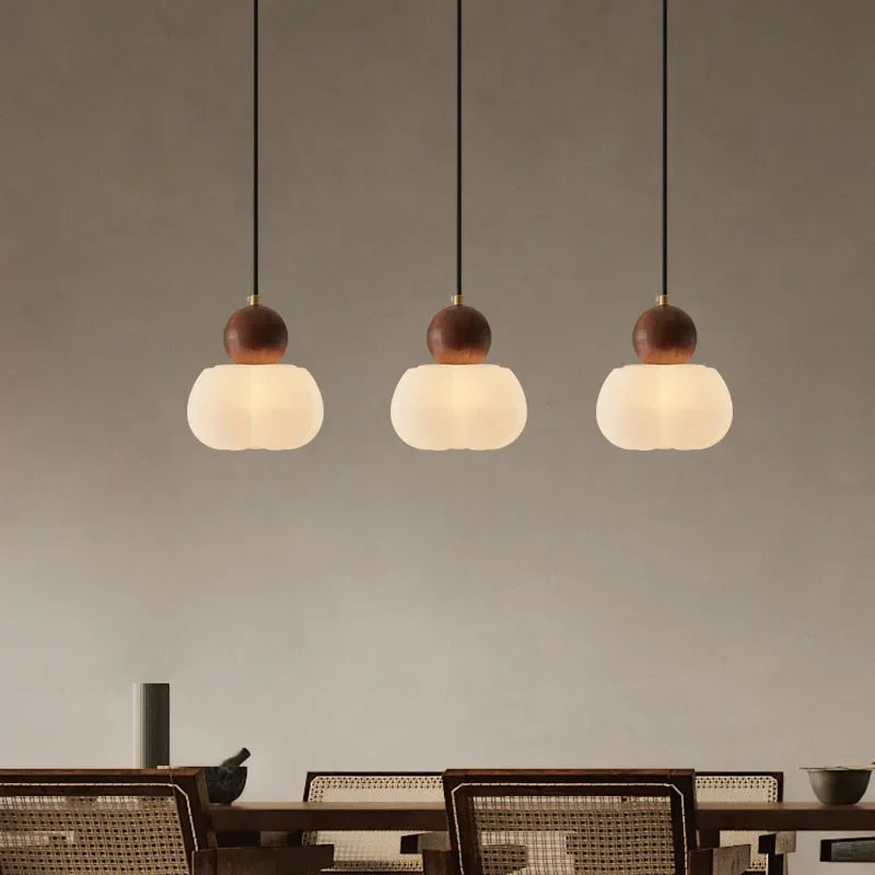 Cream Pumpkin Kids Pendant Light