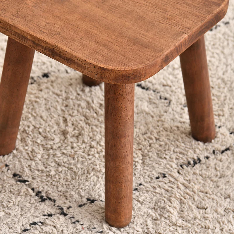 Solid Wood Shoe Changing Stool