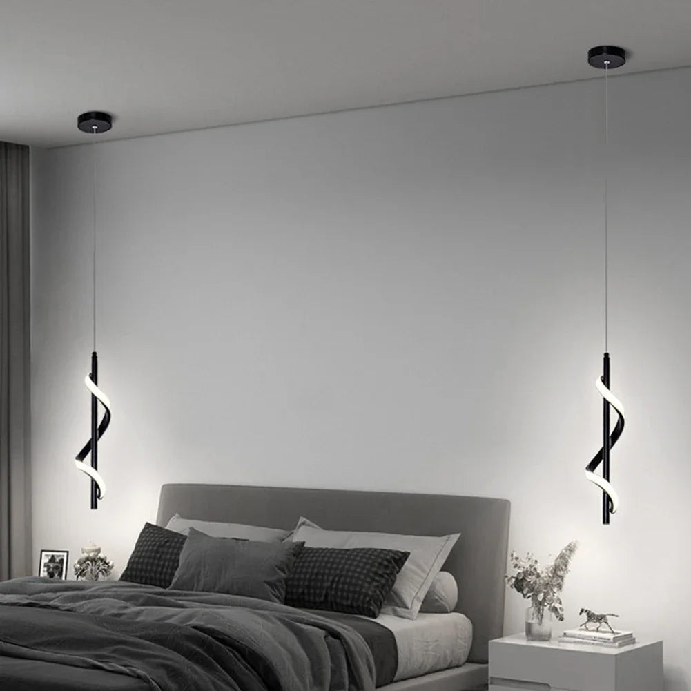 Nordic Metal Spiral Pendant Chandelier