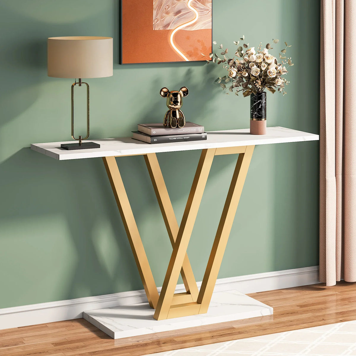 43 Inch Console Table Entryway Hallway Table