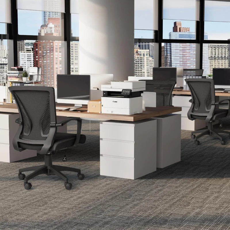 Office Chair Ergonomic Mesh Mid Back Swivel
