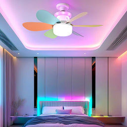 40W Ceiling Fan Lamp RGB Dimmable