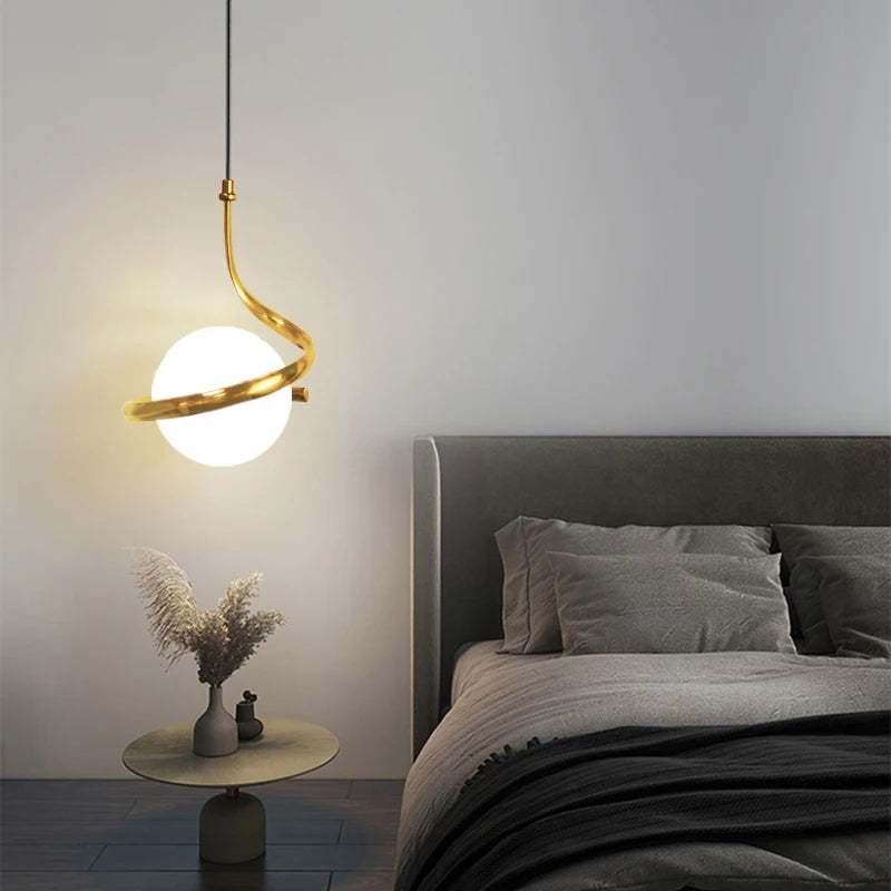 Nordic Glass Ball LED Pendant Light