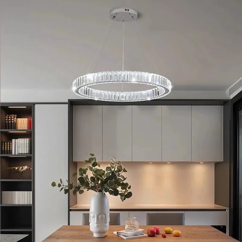 Modern Crystal LED Dining Pendant Light