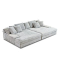 Plush Corduroy U-Shaped Sectional Sofa Bed