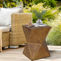 Lightweight Concrete Geometric Side Table