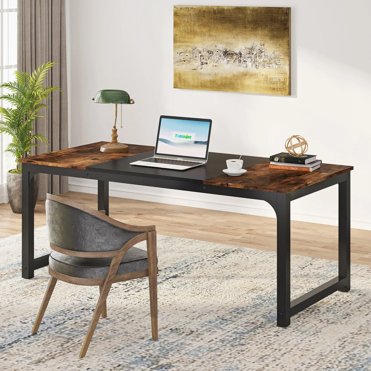 63-Inch Large Office Computer Desk