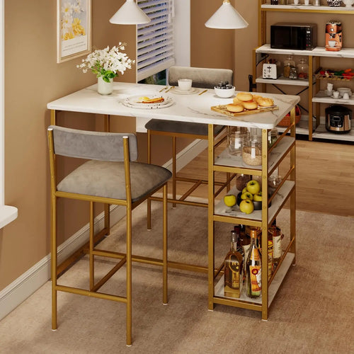 3 Piece Modern Bar Table Set