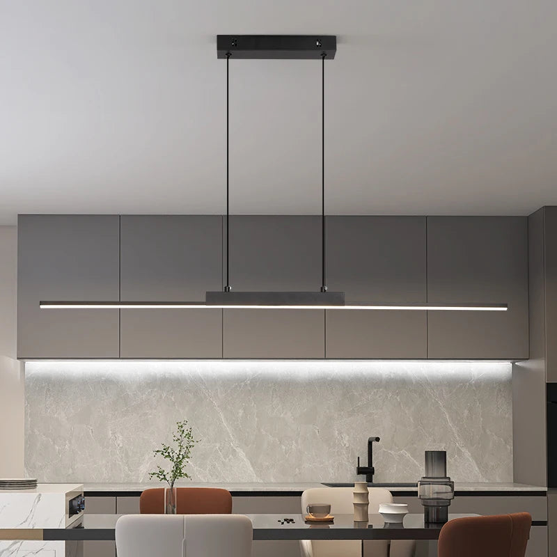 Minimalist Aluminum Linear Pendant Light