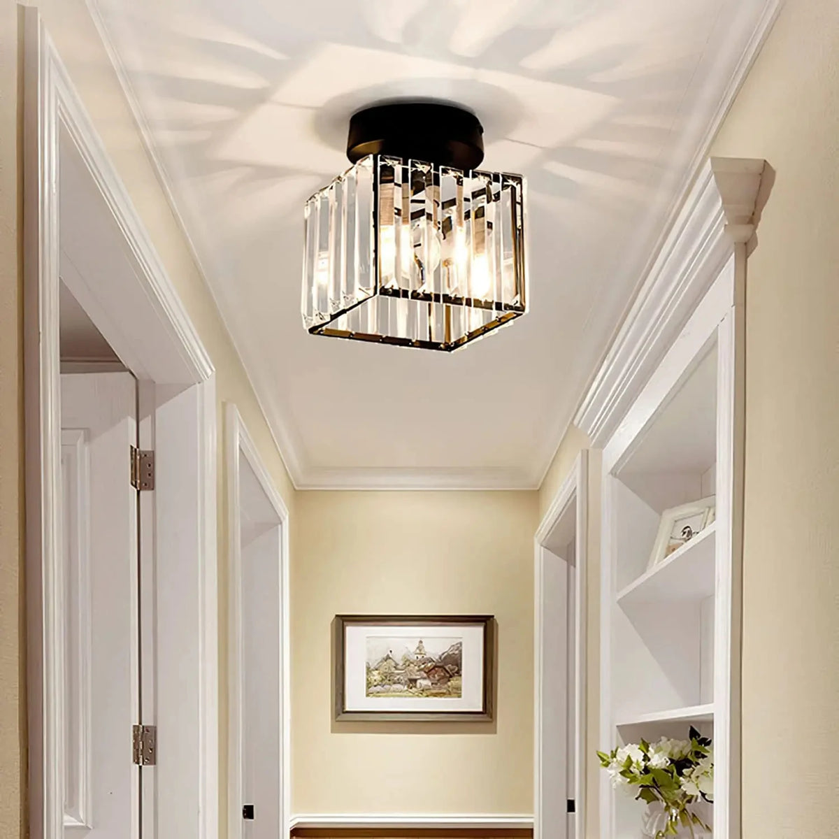 Gold Crystal Corridor Ceiling Light