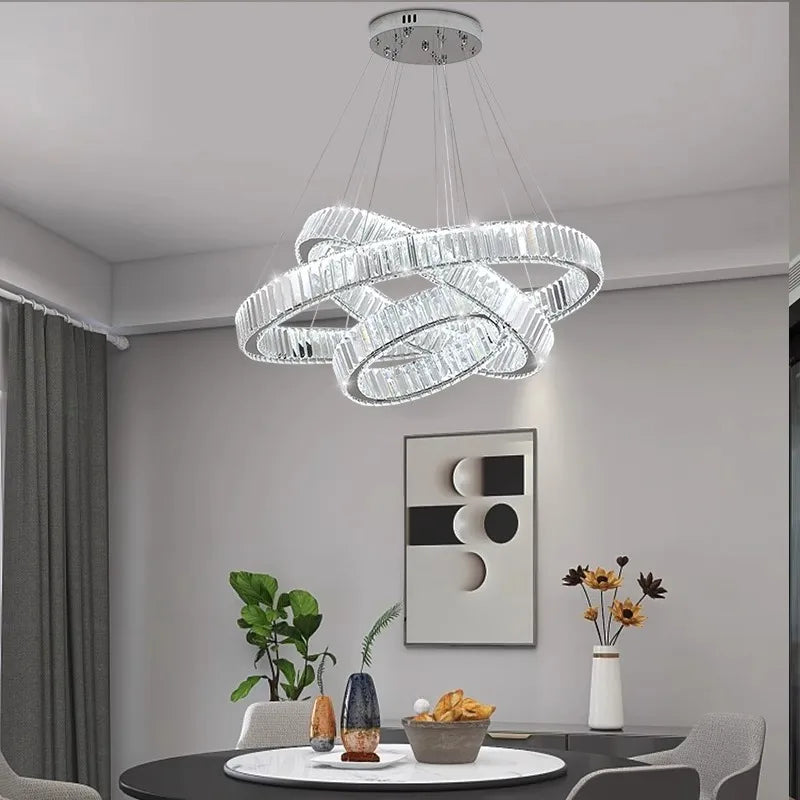 Modern Crystal LED Dining Pendant Light