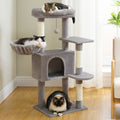 Cat Tree with Toy Cat Tower Condo for Indoor Cats Cat House with Padded Plush Perch Cozy Hammock and Sisal Scratching Posts