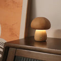 Wooden Mushroom Touch Night Light