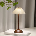 Cordless Wood Base Touch Desk Lamp