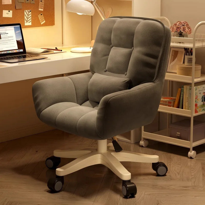 Ergonomic Desk Chair for Dorm & Home, Computer Office Chair with Lumbar Support, Swivel Rolling Study Chair for Small Spaces