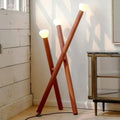 Orange Tripod Floor Lamp