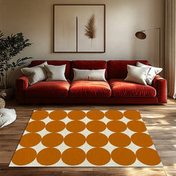 Boho Area Rug Non Slip Washable Indoor Outdoor Carpet Modern Abstract Geometric Pattern Accent Rug Living Room Floor Mat Home De