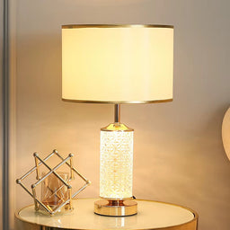 Modern Gold Glass Table Lamp, Dimmable