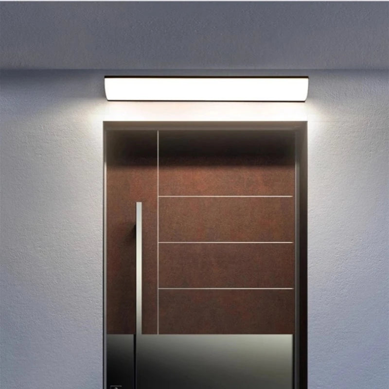 LED Waterproof Wall Lamp IP65 Outdoor Long Strip Villa Courtyard Garden Exterior Wall Decoration Wall Washing Lamp White Black