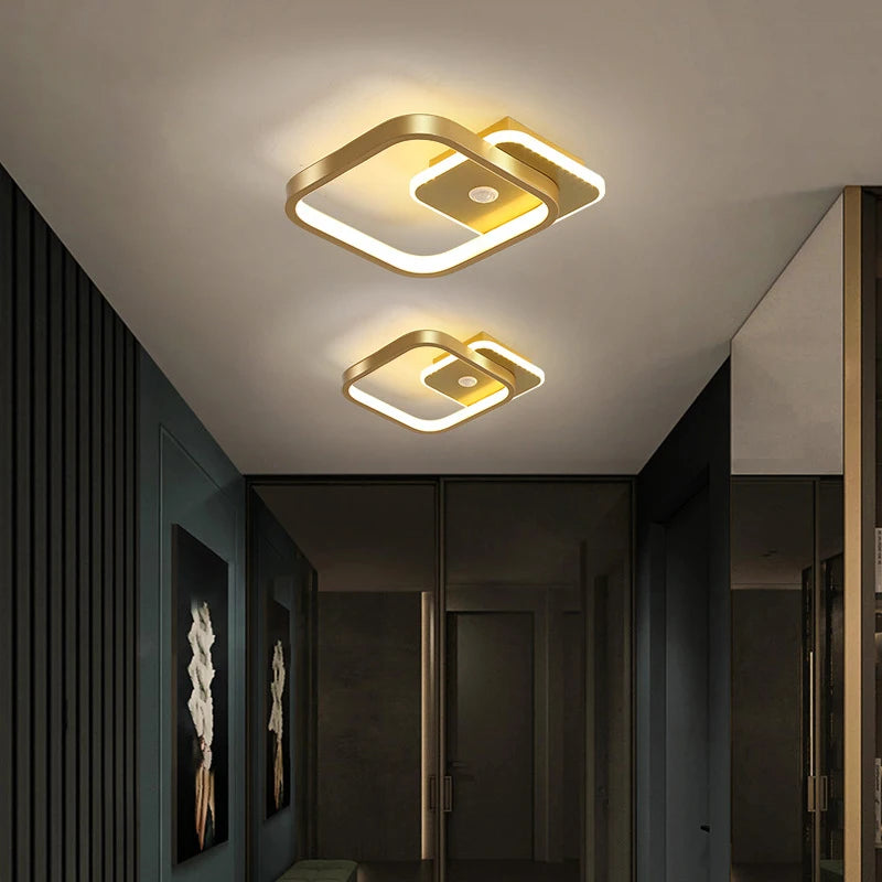 Human Body Induction LED Ceiling Lamp for Corridor Aisle Interior round PIR Motion Sensor 9W 14W 16W for Living Room Porch 220V