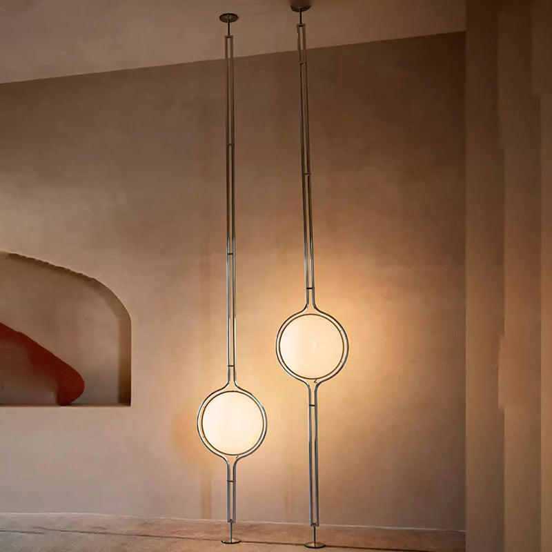 Modern Stainless Steel Ball Floor Lamp