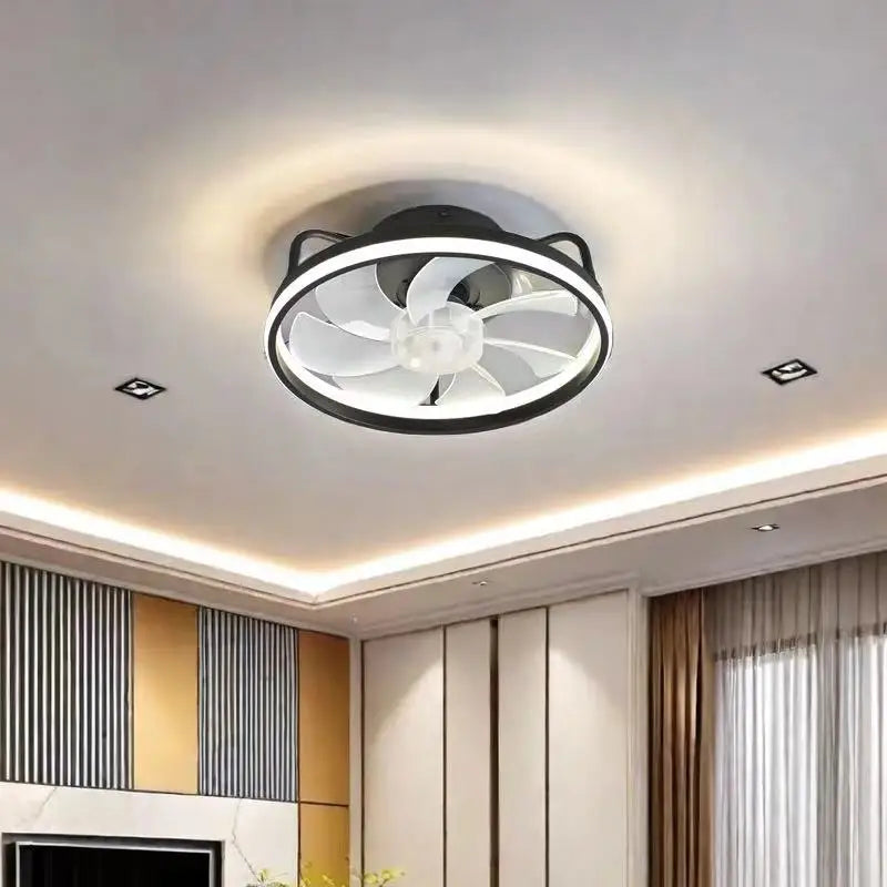 Low Profile LED Ceiling Fan with Remote, 34cm