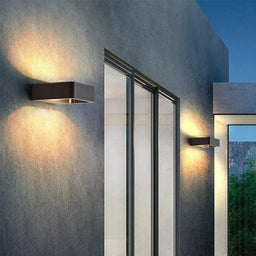 LED Outdoor Lighting IP65 Waterproof Alumunim Wall Lamp Garden Villa Porch Sconce Lightings Black Color 96-260V Sconce Luminaire