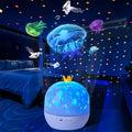 Crown Fantasy Star Sky Projection Night Light 15In1 Bedroom Ceiling Rotating Atmosphere Lamp Home Decoration Kids Birthday Gift