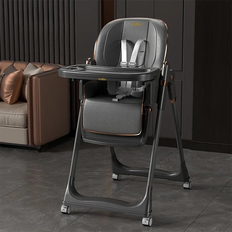 Baby Dining Chair, Children'S Dining Table, Adjustable Sitting and Sleeping, One Click Folding, Multifunctional Table Chair