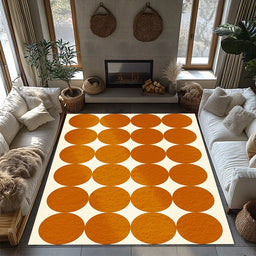 Boho Area Rug Non Slip Washable Indoor Outdoor Carpet Modern Abstract Geometric Pattern Accent Rug Living Room Floor Mat Home De