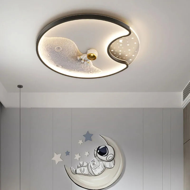 Luminaire Modern Astronaut Led Ceiling Lamp Children Kids Boy Bedroom Light Surface Mounted Led Ceiling Light