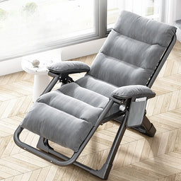 Foldable Recliner Chair Office Nap Chair Adjustable Lounge Sofa Bed Multifunctional Leisure Rocking Chair Ergonomic Home Balcony