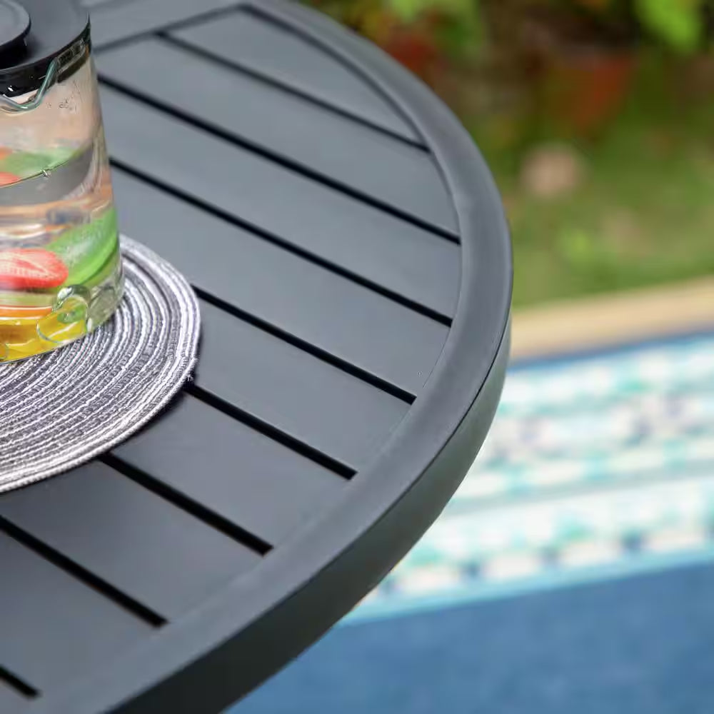 Round Metal Outdoor Dining Table