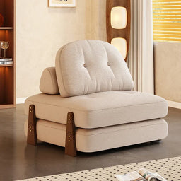 Convertible Sofa Bed Foldable Living Room Couch High-Density Foam Recliner Sofa Detachable Cover Lazy Bed Adjustable Sleeper