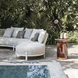 Curved Outdoor Sofa Rattan Rope Villa Hotel Courtyard Leisure Furniture Open-Air Balcony Outdoor Garden Sofa