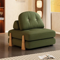 Convertible Sofa Bed Foldable Living Room Couch High-Density Foam Recliner Sofa Detachable Cover Lazy Bed Adjustable Sleeper