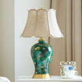 Retro Green Ceramic Table Lamp