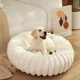 Round Pet Bed for Large Dog, Winter Warm Cat Sofa Bed Washable Large Dog Bed All Seasons Available